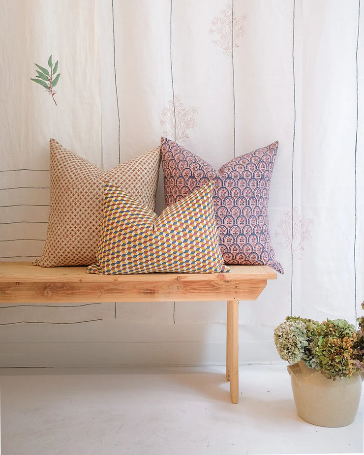 Meena Block Print Pillow